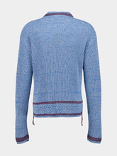 Marni Celeste Blue Mouliné Cotton Sweater
