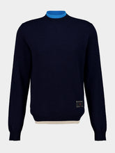 Marni Deep Blue Layered Cashmere Jumper
