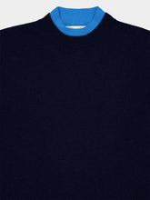 Marni Deep Blue Layered Cashmere Jumper
