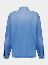 Prada Light Blue Denim Shirt with Mother-of-Pearl Buttons