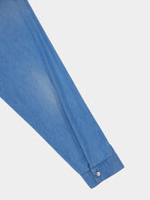 Prada Light Blue Denim Shirt with Mother-of-Pearl Buttons