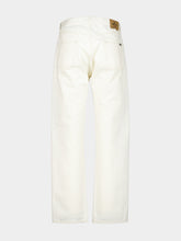 Prada White Old Denim Five-Pocket Jeans