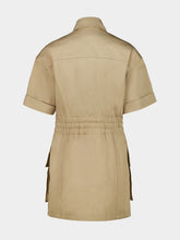 Balmain Dark Beige Buttoned Mini Dress