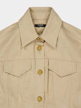 Balmain Dark Beige Buttoned Mini Dress