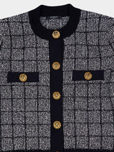 Balmain Black Light Tweed Cardigan