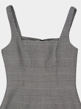 Balmain Black Prince of Wales Wool Mini Dress