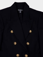 Balmain Black Virgin Wool 6-Button Jacket