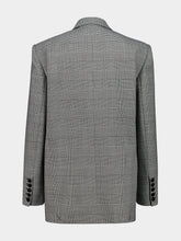 Balmain Black Oversized Prince of Wales Jacquard Jacket