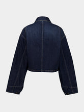 Prada Blue Washed Denim Zip Jacket