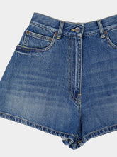 Prada Light Blue High-Waisted Denim Shorts