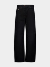 Prada Black Barrel Leg Jeans