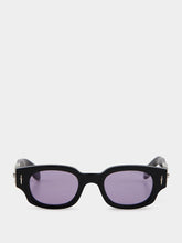 Cutler and Gross Black Soaring Eagle Rectangle Sunglasses