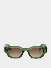 Cutler and Gross Leaf Green Soaring Eagle Rectangle Sunglasses