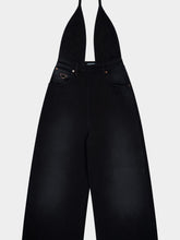 Prada Black Denim Halterneck Jumpsuit
