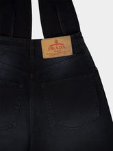 Prada Black Denim Halterneck Jumpsuit