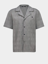 Balmain Black Short-Sleeved Prince of Wales Pyjama Shirt