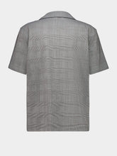 Balmain Black Short-Sleeved Prince of Wales Pyjama Shirt