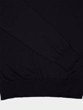 Balmain Black Silk-Cotton Jumper with PB Logo
