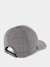Balmain Wool Check Baseball Cap