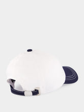 Balmain Two-Tone Navy Cotton Vintage Cap
