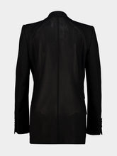 Tom Ford Black Double-Breasted Tuxedo Blazer