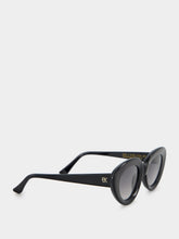 Emmanuelle Khanh Gigi Black Cat-Eye Acetate Sunglasses
