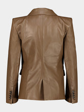 Tom Ford Taupe Lamb Leather Single-Breasted Jacket