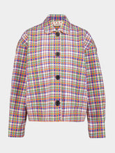 Marni Multicolour Alkekengi Checked Cotton Blouson