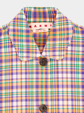 Marni Multicolour Alkekengi Checked Cotton Blouson