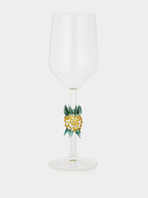 Les Ottomans Pineapple Motif Wine Glass