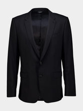 Dolce & Gabbana Black Martini-Fit Stretch Wool Suit