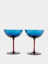 La DoubleJ Blu Fumé Champagne Coupe Set of 2