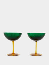 La DoubleJ Verde Glass Champagne Coupe