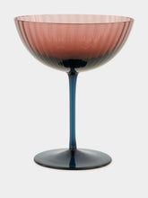 La DoubleJ Viola Murano Glass Champagne Coupe Set of 2