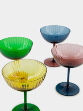 La DoubleJ Set of 4 Rainbow Glass Coupes