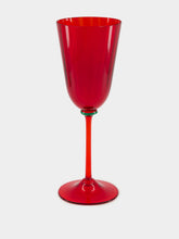 La DoubleJ Red Murano Wine Glasses