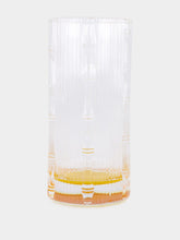 La DoubleJ Solid Amber Bamboo Set of 2 Highball Glasses