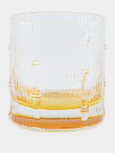 La DoubleJ Solid Amber Bamboo Set of 2 Tumbler Glasses