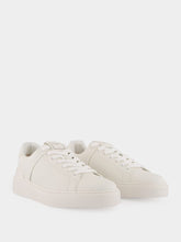 Balmain White Calfskin B-Court Sneakers