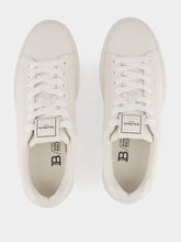 Balmain White Calfskin B-Court Sneakers