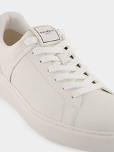 Balmain White Calfskin B-Court Sneakers