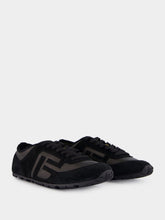 Balmain Black Racer 45 Leather Trainers