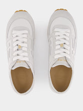Balmain White Racer 45 Leather Trainers