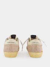 Golden Goose Super-Star Sneakers in Sand and Military Green