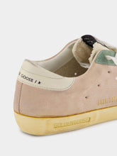 Golden Goose Super-Star Sneakers in Sand and Military Green