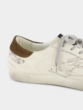 Golden Goose White and Brown Super-Star Leather Sneakers