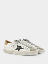 Golden Goose White and Black Superstar Low-Top Sneakers