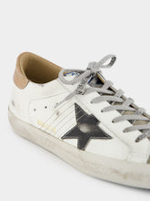 Golden Goose White and Black Superstar Low-Top Sneakers