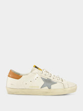 Golden Goose White Brown Superstar Leather Sneakers