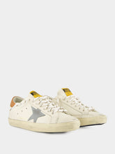 Golden Goose White Brown Superstar Leather Sneakers
